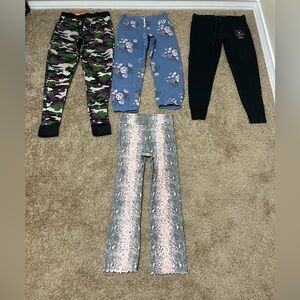 ALL 4pc Bundle Small Stylish Women's Jogger Comfy Pants Collection